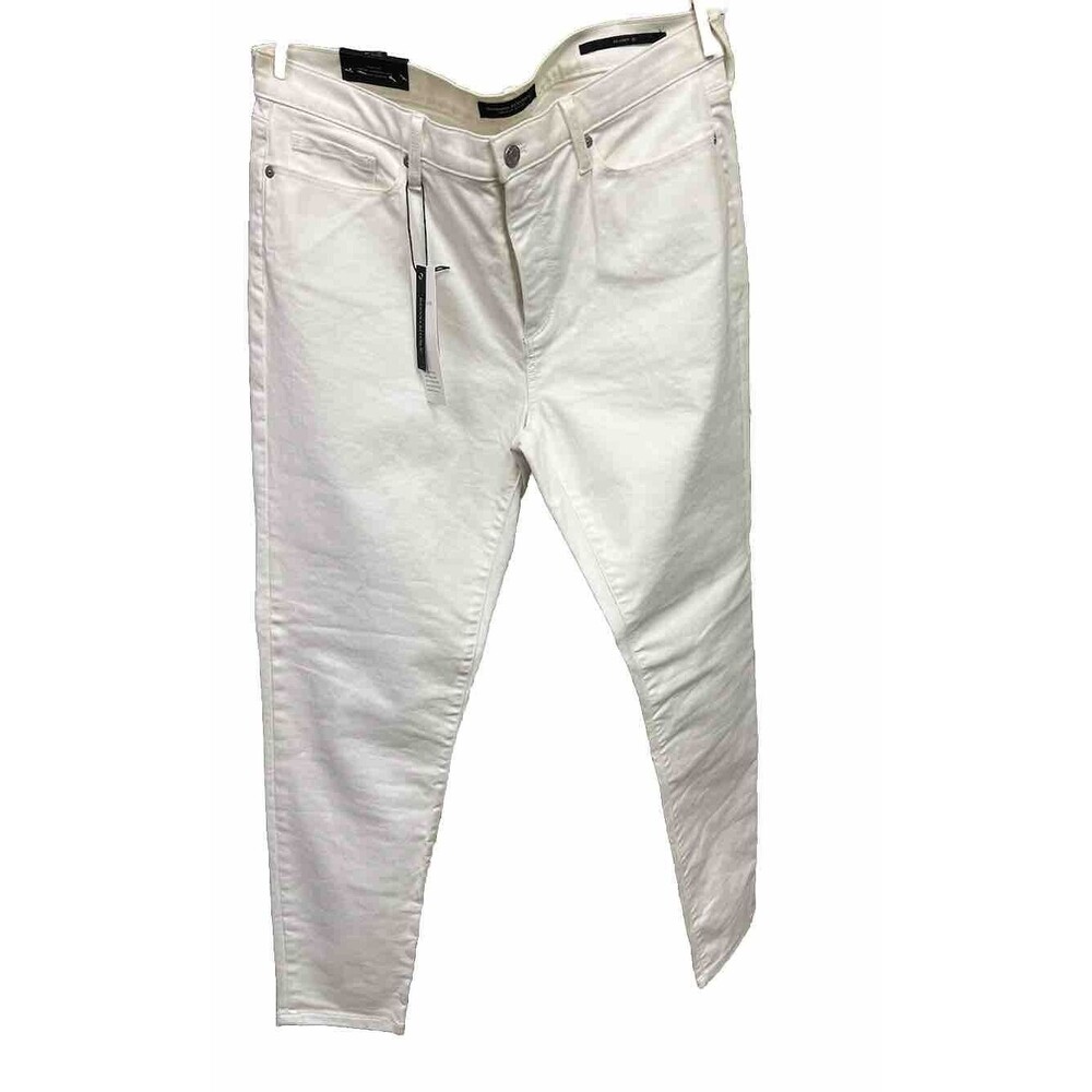 Banana Republic White Mid Rise Ankle Skinny Denim Jeans Size 31R NWT RETAILS $98